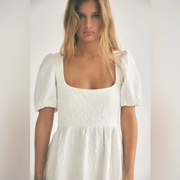 Zara Jacquard Midi Dress XS - Picture 2 of 8